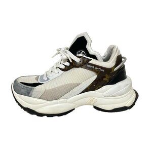 LOUIS VUITTON Run 55 Sneakers - Cream Dark Brown Multi Women's 555-072825